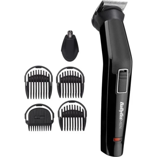 BaByliss MT725E 6-in-1 Multigroomer for Men Corded Electric Stainless Steel Blades Multicoloured BaByliss MT725E 6-in-1 Multigroomer for Men Corded Electric Stainless Steel Blades Multicoloured
