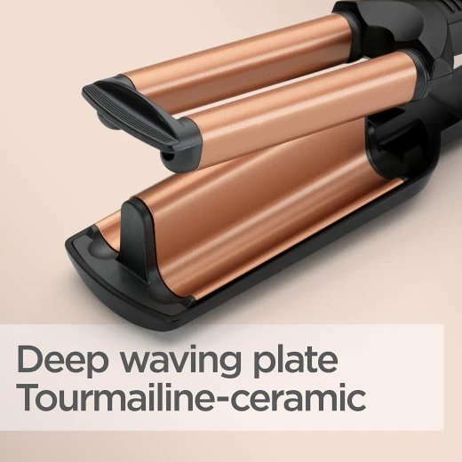 BaByliss Deep Waves Styler Ceramic Tourmaline Swivel Cord Black W2447SDE for Effortless Styling - Babyliss - Image 4