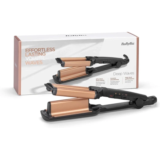 BaByliss Deep Waves Styler Ceramic Tourmaline Swivel Cord Black W2447SDE for Effortless Styling - Babyliss - Image 5