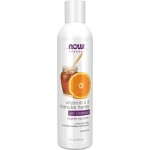 NOW Foods Vitamin C and Manuka Honey Gel Cleanser Brightening System for Healthy Looking Skin 8 Ounce Pack of 4 - Now foods