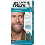 Just For Men Mustache and Beard Dye Medium Brown M-35 for Thicker Fuller Look