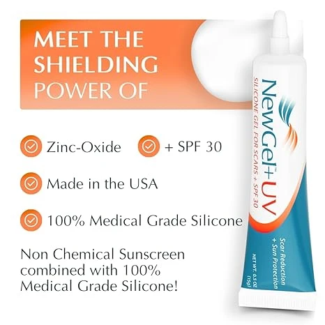 MyNewGel Plus UV Advanced Silicone Scar Gel | Old & New Scars | SPF30 Mineral non-chemical Sunscreen | Ideal for Protecting Scars | Harmful Ultraviolet Rays, 15g (0.5 oz) - MyNewGel - Image 6