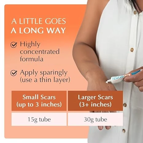 MyNewGel Plus UV Advanced Silicone Scar Gel | Old & New Scars | SPF30 Mineral non-chemical Sunscreen | Ideal for Protecting Scars | Harmful Ultraviolet Rays, 15g (0.5 oz) - MyNewGel - Image 3
