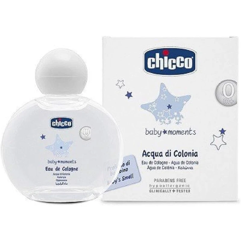 Chicco Baby Moments Eau De Cologne Baby's Smell for Baby Skin 0m+ 100ml - Chicco