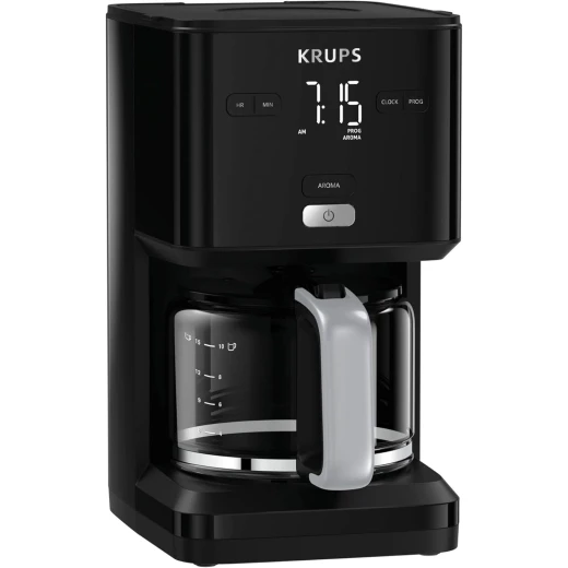 ماكينة صنع القهوة KRUPS Smart'n Light KM600810 مع مؤقت سعة 1.25 لتر باللون الأسود وظيفة الإغلاق التلقائي والحفاظ على الدفء - كروبس - Image 3