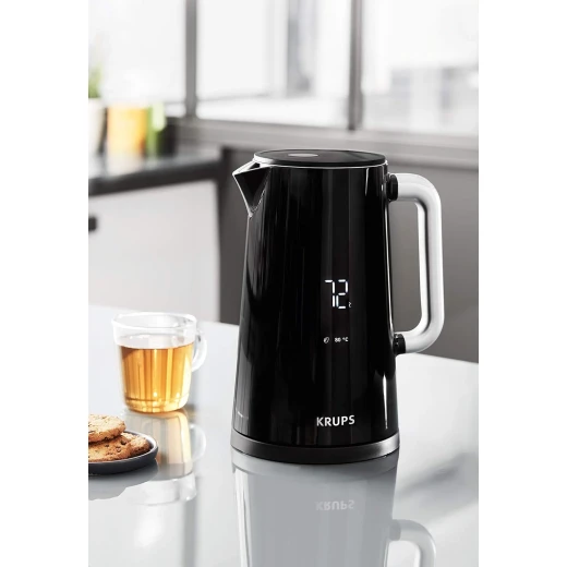 غلاية كهربائية كروبس Smart'n Light BW801810، بسعة 1.7 لتر، باللون الأسود، مزودة بـ 5 إعدادات لدرجة الحرارة وخاصية الحفاظ على السخونة لمدة 30 دقيقة - كروبس - Image 4