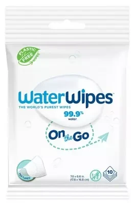 Water Wipes, On the Go , 10 Wipes