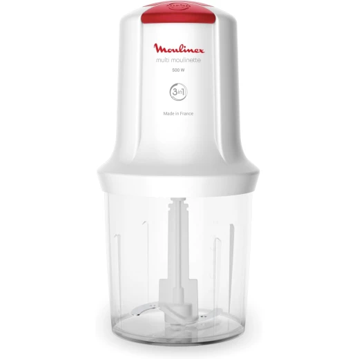 Moulinex Multi Moulinette Mini Chopper White 500 ml 300 Watts Safety Lock Plastic Bowl - MOULINEX - Image 9