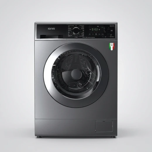 IGNIS 11kg Fully Automatic Washing Machine, Silver, Inverter Technology, 1400 RPM, A+++ Energy Rating, 14 Programs, Italian Made IGNIS 11kg Fully Automatic Washing Machine, Silver, Inverter Technology, 1400 RPM, A+++ Energy Rating, 14 Programs, Italian Made