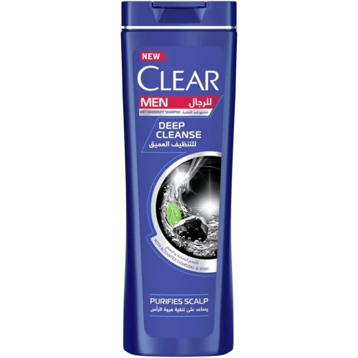 Clear Men Deep Cleanse Anti-Dandruff Shampoo 360ml – Deeply Cleanses Scalp, Removes Oil & Impurities, and Helps Fight Dandruff for Lasting Freshness