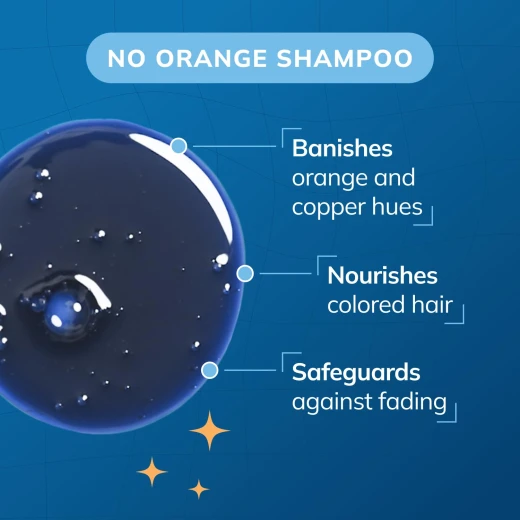 Fanola Wonder No Orange Shampoo and Mask, 1000ml, a color-correcting shampoo for light blonde and brown hair, neutralizes yellow-orange highlights - Fanola - Image 2