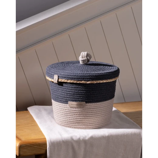 Madame COCO Rêverie Medium Basket Organizer 22×20×27 cm – Stylish Decorative Storage Basket for Home Organization, Perfect for Living Room, Bedroom & Modern Decor - Madame COCO - Image 9