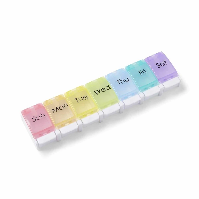 12 Pack Pill Organizer 3 Times a Day, Weekly Medicine Organizer Pill Boxes, 7 Day Large Pill Holder Organizer Sorter Container Case, Morning Noon Night Pill 3 Times a Day Travel Pill Box