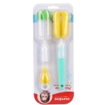 MumLove Baby Bottle Cleaning Brush, 360 Degree Multi-Purpose Bottle Brush for Baby Bottles, Pacifiers, Cups and Straws, High Density Bristles with Comfortable Non-Slip Handle, Essential Cleaning Tool for Moms and Daily Baby Care - Mumlove