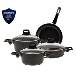 Karaca Bio Diamond Power 7-Piece Antibacterial Cookware Set Karaca Bio Diamond Power 7-Piece Antibacterial Cookware Set