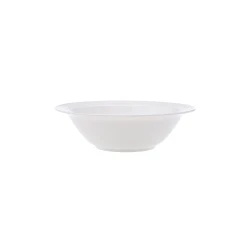 Karaca Polo Large Serving Bowl 23 cm, White Porcelain, for Soup, Salad, and Pasta