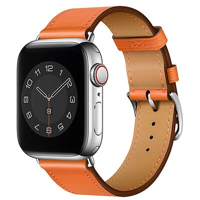 سوار معصم وي وو Attleage لساعة Apple Watch 42mm جلد طبيعي -برتقالي سوار معصم وي وو Attleage لساعة Apple Watch 42mm جلد طبيعي -برتقالي