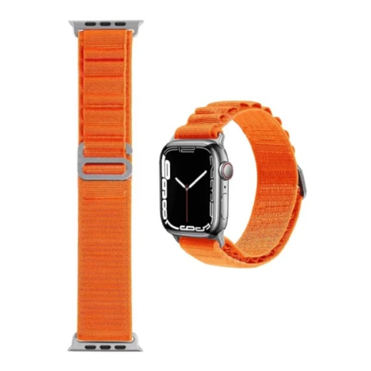 سوار معصم وي وو نايلون لساعة Apple Watch 42/44/45/49 برتقالي سوار معصم وي وو نايلون لساعة Apple Watch 42/44/45/49 برتقالي