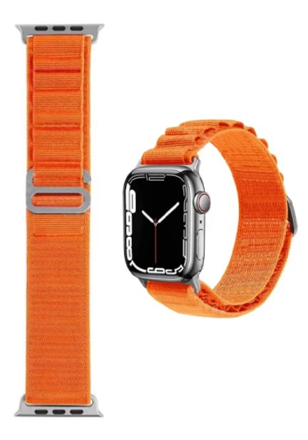 سوار معصم وي وو نايلون لساعة Apple Watch 42/44/45/49 برتقالي - وي وُو