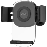 WIWU CH008 Semi-Transparent Mini Car Bracket - Black - Secure Phone Mounting - Wiwu