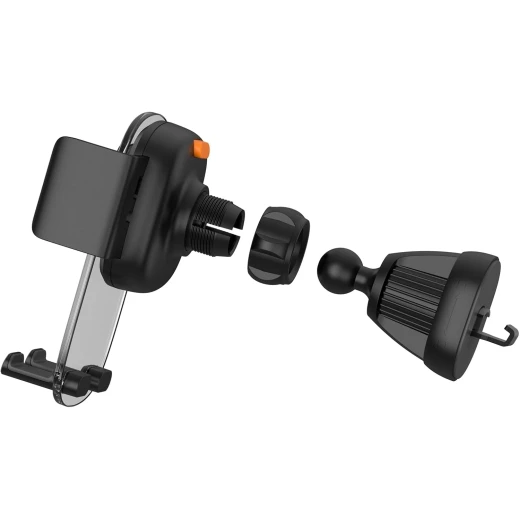 WIWU CH008 Semi-Transparent Mini Car Bracket - Black - Secure Phone Mounting - Wiwu - Image 2