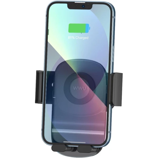 WIWU CH008 Semi-Transparent Mini Car Bracket - Black - Secure Phone Mounting - Wiwu - Image 3