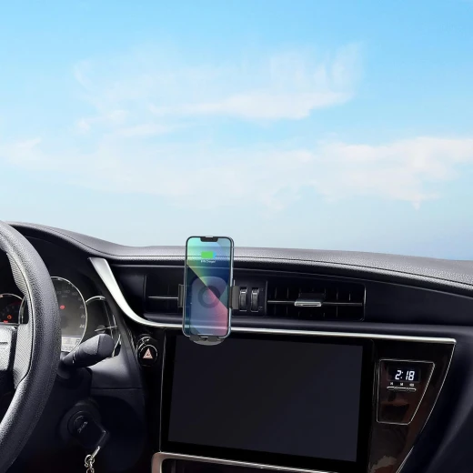 WIWU CH008 Semi-Transparent Mini Car Bracket - Black - Secure Phone Mounting - Wiwu - Image 7