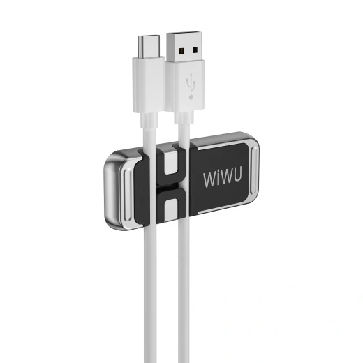 WiWU CH011 Black Zinc Alloy Cable Organizer for Desk, Car & Home WiWU CH011 Black Zinc Alloy Cable Organizer for Desk, Car & Home