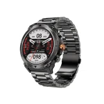 WiWU SW03 Smart Watch with 2 Bands (Stainless Steel + Silicone), 1.43" AMOLED, BT Call, IP68, Fitness Tracker - Wiwu