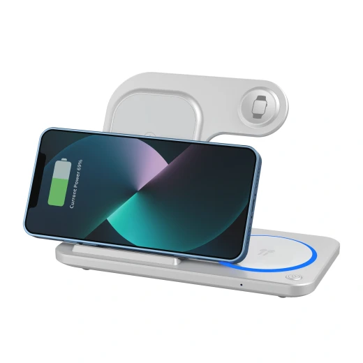 شاحن وي وو اللاسلكي القابل للطي 3 في 1: هاتف، AirPods، iWatch - وي وُو - Image 6