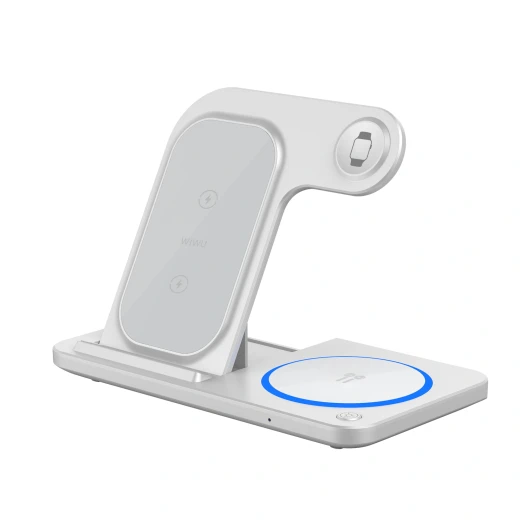 شاحن وي وو اللاسلكي القابل للطي 3 في 1: هاتف، AirPods، iWatch - وي وُو - Image 3