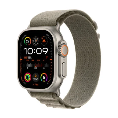 WIWU Ultra Loop Watch Band 42/44/45/49mm - Olive Nylon Strap - Wiwu