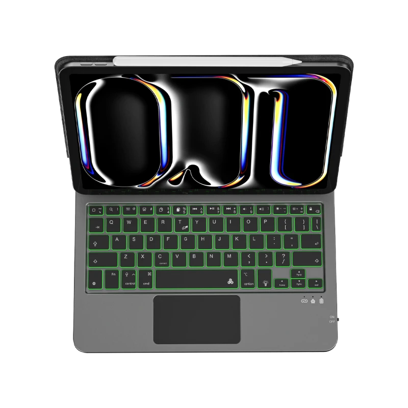 Wiwu MK-003 iPad 10.9" Magic Keyboard Case, 3-in-1, Backlit, Black - Wiwu