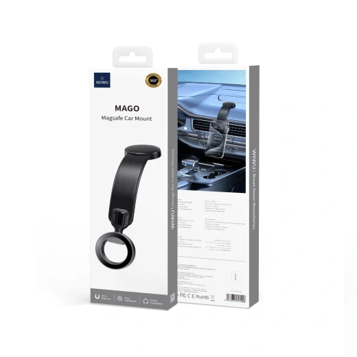 WiWU Mago Series MagSafe Car Mount: 16-Magnet Strong Hold, 360° - Wiwu - Image 2