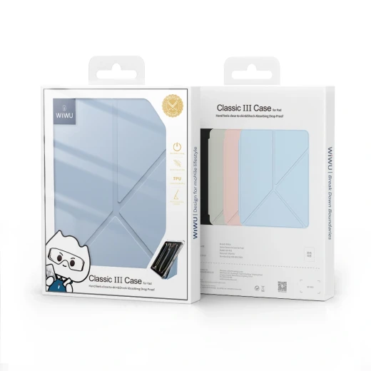 WiWU iPad Classic III Case Full Protection Blue with Pen Holder WiWU iPad Classic III Case Full Protection Blue with Pen Holder