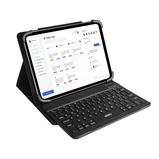 حافظة وي وو العالمية لجهاز iPad بلوحة مفاتيح وحامل مقاس 9-11 بوصة - وي وُو - Image 3