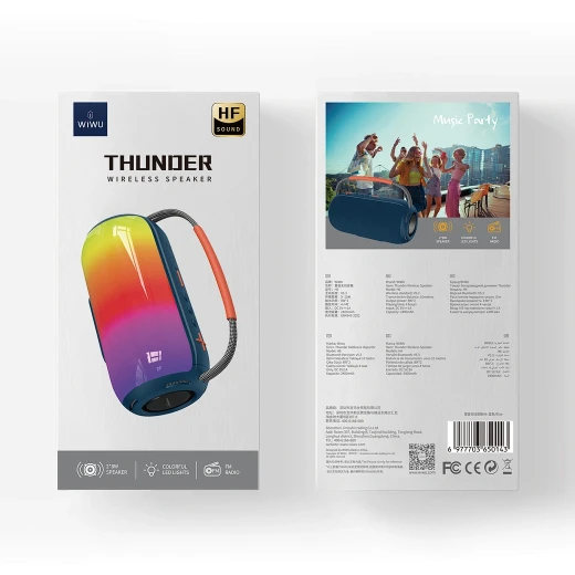 WiWU Thunder H6 Wireless Bluetooth Speaker - Portable & Powerful Sound - Wiwu - Image 2