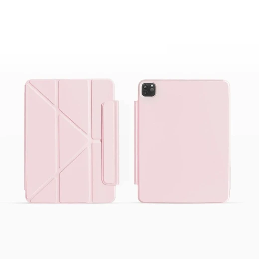 WiWU Smart Folio for iPad Air 2024 (13"/12.9") – Pink | Premium Durable Case with Smart Design | Slim, Protective & Ideal for Work or Travel - Wiwu - Image 2