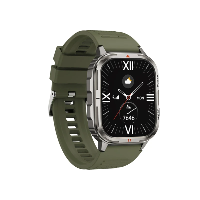 Wiwu SW05 Smart Watch: Android & iOS Compatible, Silver, IP68 - Wiwu