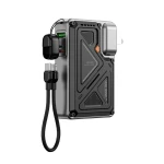 WiWU Wi-P057 5000mAh Magnetic Power Bank with Foldable Stand Black - Wiwu