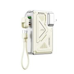 WiWU Wi-P057 5000mAh Magnetic Power Bank with Foldable Stand White