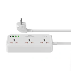 WiWU Cube 7-in-1 GaN Power Strip: 30W USB-C Fast Charging
