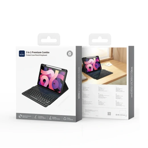 WiWU MK-006 iPad Keyboard Case with Stylus, Trackpad & Magnetic Cover 10.2 & 10.5" - Wiwu - Image 6