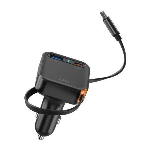 شاحن سيارة وي وو Helix 65W: ثلاثي المنافذ، شحن سريع، كابل USB-C - وي وُو - Image 4