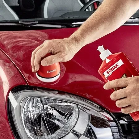 Sonax Polish and Wax Color Red 250ml: Cleans, Polishes, and Protects Car Paint, Restoring Shine and Color - Sonax - Image 2