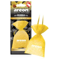 Areon Pearl Car Air Freshener Vanilla Black Scent Long Lasting Fragrance