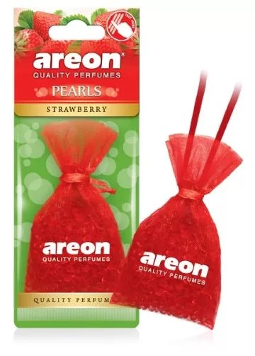 Areon Pearle Car Air Freshener Strawberry Scent Long Lasting Fragrance - Areon