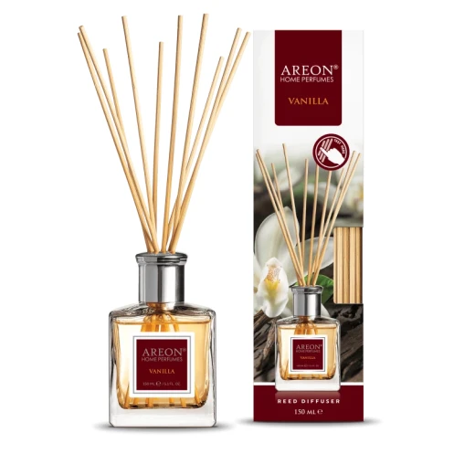 Areon Vanilla Scent Perfume Sticks 150ml, Long Lasting Home and Office Air Freshener