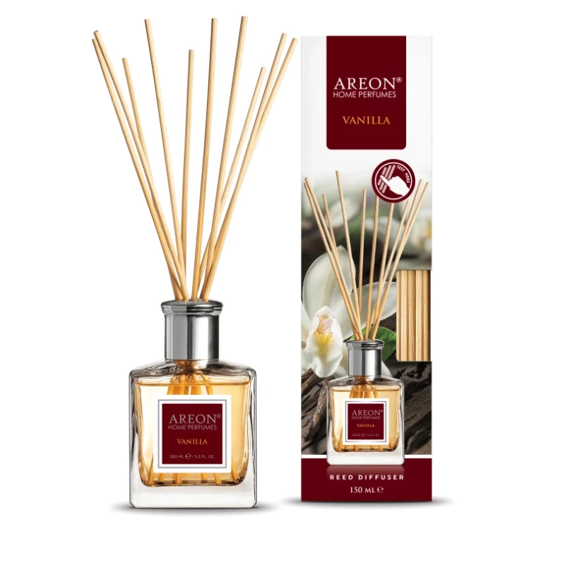 أعواد معطر جو برائحة الفانيليا من أريون، 150 مل، معطر جو طويل الأمد للمنزل والمكتب - أريون