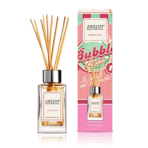 أعواد معطر جو برائحة العلكة من أريون، عطر يدوم طويلاً، 85 مل، مثالي للمنزل والمكتب، استمتعوا بالانتعاش الدائم أعواد معطر جو برائحة العلكة من أريون، عطر يدوم طويلاً، 85 مل، مثالي للمنزل والمكتب، استمتعوا بالانتعاش الدائم